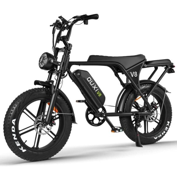 OUXI V8 Electric Bike for Adults, Ebike Moped Style with 1000W Peak Motor 48V 15Ah Removable Battery, Up to 31MPH 20'' Fat Tire E Bike, Dual Disc Brakes All-Terrain E-Bike for... OUXI V8 Electric Bike for Adults, Ebike Moped Style with 1000W Peak Motor 48V 15Ah Removable Battery, Up to 31MPH 20'' Fat Tire E Bike, Dual Disc Brakes All-Terrain E-Bike for...