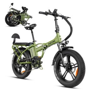 Rattan LM/LF Pro/Ultra 1500/1800W(Peak) Electric Bike, 13Ah/40.5Ah Battery, 60-120Miles Range,Folding Electric Bike, 28MPH/33MPH Foldable Ebikes, Hydraulic Brakes, 20" X 4.0 Fat...