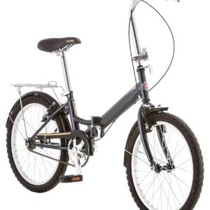 Schwinn Hinge Adult Folding Bike, 20-inch Wheels, Rear Carry Rack, Carrying Bag, Multiple Colors Schwinn Hinge Adult Folding Bike, 20-inch Wheels, Rear Carry Rack, Carrying Bag, Multiple Colors