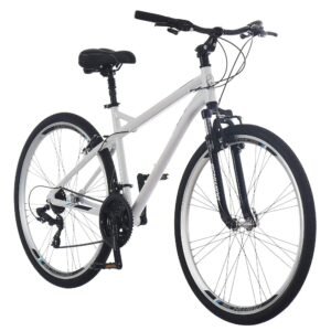 Schwinn Network 1 Hybrid Bike, 700c Mens and Womens Bike, 21-Speed Hybrid Bicycle, Aluminum Frame, Suspension Fork, Alloy Linear Pull Brakes, Adult Bicycle Schwinn Network 1 Hybrid Bike, 700c Mens and Womens Bike, 21-Speed Hybrid Bicycle, Aluminum Frame, Suspension Fork, Alloy Linear Pull Brakes, Adult Bicycle
