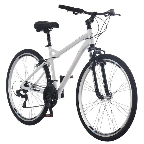 Schwinn Network 1 Hybrid Bike, 700c Mens and Womens Bike, 21-Speed Hybrid Bicycle, Aluminum Frame, Suspension Fork, Alloy Linear Pull Brakes, Adult Bicycle Schwinn Network 1 Hybrid Bike, 700c Mens and Womens Bike, 21-Speed Hybrid Bicycle, Aluminum Frame, Suspension Fork, Alloy Linear Pull Brakes, Adult Bicycle