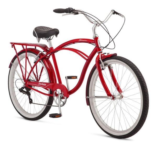 Schwinn Sanctuary 7 Comfort Beach Cruiser Bike for Adult Women Men, 7-Speed Drivetrain in Retro-Styled Steel Step-Through or Step-Over Frame, 26-Inch Wheels, With Front & Rear... Schwinn Sanctuary 7 Comfort Beach Cruiser Bike for Adult Women Men, 7-Speed Drivetrain in Retro-Styled Steel Step-Through or Step-Over Frame, 26-Inch Wheels, With Front & Rear...