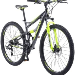 Schwinn Traxion Mountain Bike for Adult Men Women, 29-Inch Wheels, Full Suspension, 24-Speed Shimano Drivetrain, Trigger Shifter, 18-Inch Aluminum Frame, Mechanical Disc Brake,... Schwinn Traxion Mountain Bike for Adult Men Women, 29-Inch Wheels, Full Suspension, 24-Speed Shimano Drivetrain, Trigger Shifter, 18-Inch Aluminum Frame, Mechanical Disc Brake,...