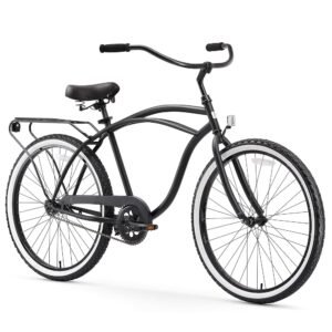 sixthreezero Around The Block Men's Beach Cruiser Bike, Hybrid Bicycle with Rear Rack sixthreezero Around The Block Men's Beach Cruiser Bike, Hybrid Bicycle with Rear Rack