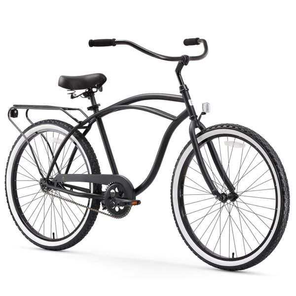 sixthreezero Around The Block Men's Beach Cruiser Bike, Hybrid Bicycle with Rear Rack sixthreezero Around The Block Men's Beach Cruiser Bike, Hybrid Bicycle with Rear Rack