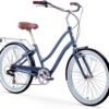 sixthreezero EVRYjourney Women's Beach Cruiser Bike, Step-Through Touring Hybrid Bicycle