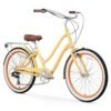 sixthreezero EVRYjourney Women's Steel Beach Cruiser Bike, Step Through Hybrid Bicycle, 26 Inch Wheels, Multiple Speed Options and Colors sixthreezero EVRYjourney Women's Steel Beach Cruiser Bike, Step Through Hybrid Bicycle, 26 Inch Wheels, Multiple Speed Options and Colors