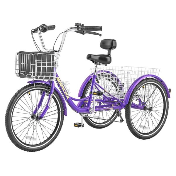Slsy Adult Tricycles 7 Speed, Adult Trikes 20/24/26 inch 3 Wheel Bikes, Three-Wheeled Bicycles Cruise Trike with Shopping Basket for Seniors, Women, Men. Slsy Adult Tricycles 7 Speed, Adult Trikes 20/24/26 inch 3 Wheel Bikes, Three-Wheeled Bicycles Cruise Trike with Shopping Basket for Seniors, Women, Men.