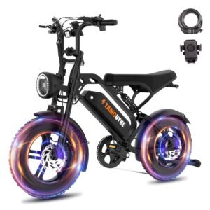 T16 Electric Bike for Teens & Childs, 1000W Motor 48V15.6Ah Removable Battery, 30MPH Off-Road Electric Bicycle,16"Fat Tire Ebike for Kids, 7-Speed,Dual Hydraulic Brakes, Fits...