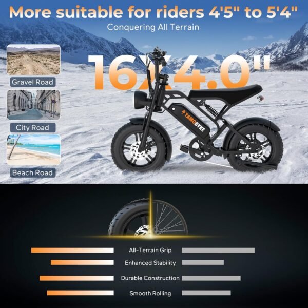 Tamobyke T16 Electric Bike Review for Teens: Powerful and Fun Adventure!