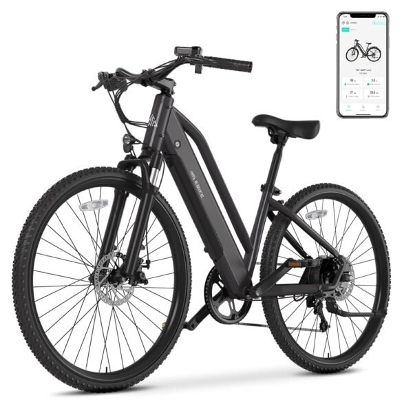 TST Electric Bike for Adults with Peak 750W Motor, 36V/480WH Removable Built-in Battery, 40Miles 25MPH City E Bike,7-Speed 26" Electric Bicycle for Commute
