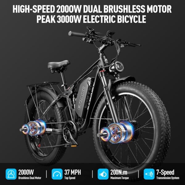 Unleashing Power and Comfort with EYBAIKC Peak 3000W Electric Bike Review