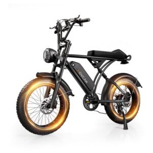 V60/V60 Pro Electric Bike, 48V 15.6/18.2Ah Removable Battery 20” Fat Tire Electric Bike, 1000/1500W Motor 30/33MPH Top Speed Electric Motorcycle, 7 Speed Dual Disc/Hydraulic...