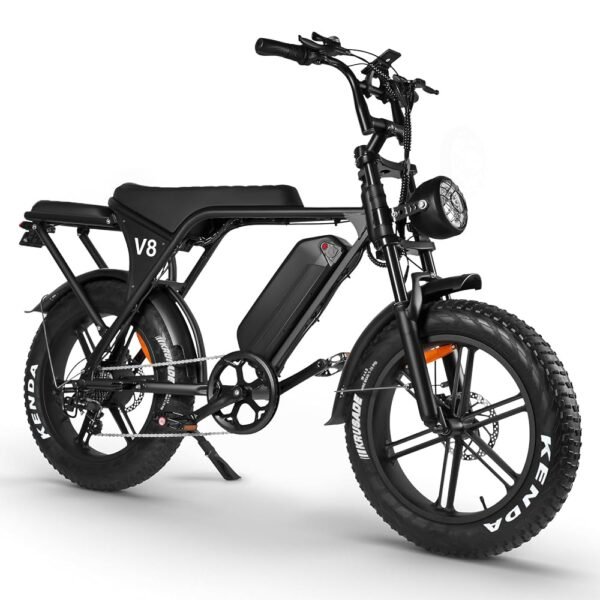 V8 Electric Bike Adults, Fat Tire E Bike with 750W Brushless Motor 48V 15Ah Removable Larger Battery, 20" x 4.0 Electric Mountain Bike, 31MPH Max Speed, Shi-mano 7 Speed Adult... V8 Electric Bike Adults, Fat Tire E Bike with 750W Brushless Motor 48V 15Ah Removable Larger Battery, 20" x 4.0 Electric Mountain Bike, 31MPH Max Speed, Shi-mano 7 Speed Adult...