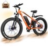 VARUN E Bikes for Men - Peak 750W Ebikes for Adults - Fat Tire Electric Bike Up to 25MPH 60+ Miles with 48V 13AH Removable Battery - 26" Electric Mountain Bike Features 7-Speed,...