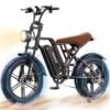 VARUN Electric Bike Peak 750W - 65+ Miles Long Range Electric Bike for Adults - Reaches 25MPH, 48V 13Ah Battery, Full Suspension, 7-Speed All-Terrain 20" Fat Tire Electric...