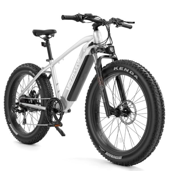 VELOWAVE Electric Bike for Adults Peak 1200W BAFANG Motor 28MPH Mountain Ebike 48V 15Ah Removable LG Cells Battery 26'' Fat Tire E Bike Shimano 7-Speed