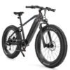 VELOWAVE Electric Bike for Adults Peak 1200W Motor 28MPH Mountain Ebike 48V 15Ah Removable LG Cells Battery 26'' Fat Tire E Bike Shimano 7-Speed