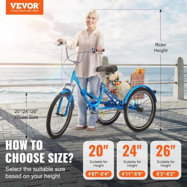 VEVOR Folding Adult Tricycle Review Discover the Ultimate Comfort and Style for Seniors