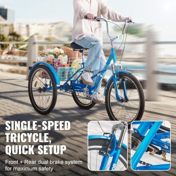 VEVOR Folding Adult Tricycle Review Discover the Ultimate Comfort and Style for Seniors