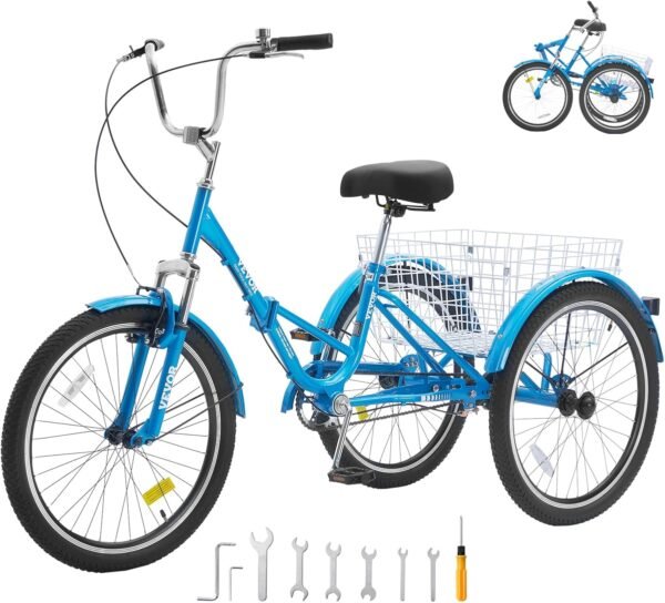 VEVOR Folding Adult Tricycle Review Discover the Ultimate Comfort and Style for Seniors