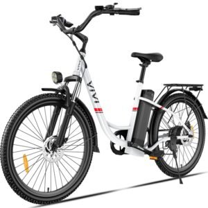 Vivi Electric Bike for Adults 750W Peak Ebike with Removable Battery, 26'' Electric Commuter Bike 22MPH & 50 Miles Adult Electric Bicycles with Cruise Control, LCD Display, UL...