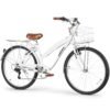 WEIZE Beach Cruiser Bike, 26 inch Commuter Bicycle for Adult Men and Women, 7-Speed/High-Carbon Steel/Front & Rear Fenders, Comfortable City Bikes with Rear Rack or Basket,...