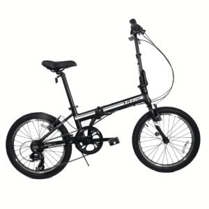 ZiZZO Campo 20 inch Folding Bike with 7-Speed, Adjustable Stem, Light Weight Frame